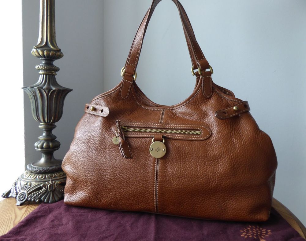 Mulberry Somerset Shoulder Tote in Oak Pebbled Leather 