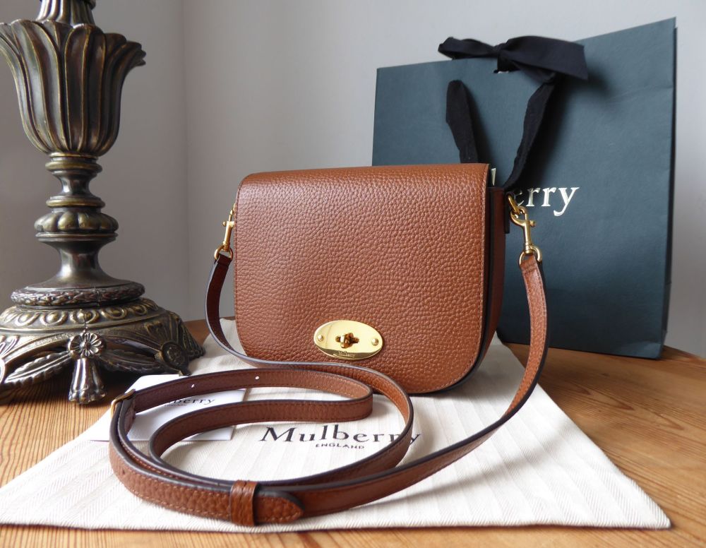 Mulberry Small Darley Satchel in Oak Grained Veg Tanned Leather