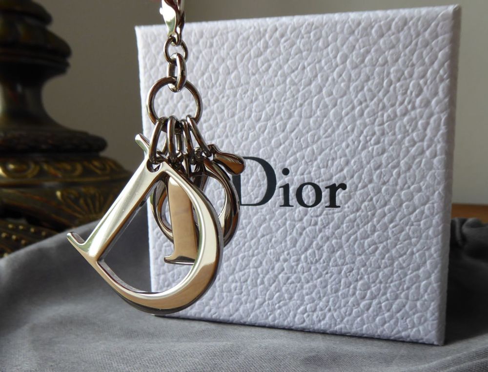 Dior Silvertone Hanging D.I.O.R Letters Bag Charm 