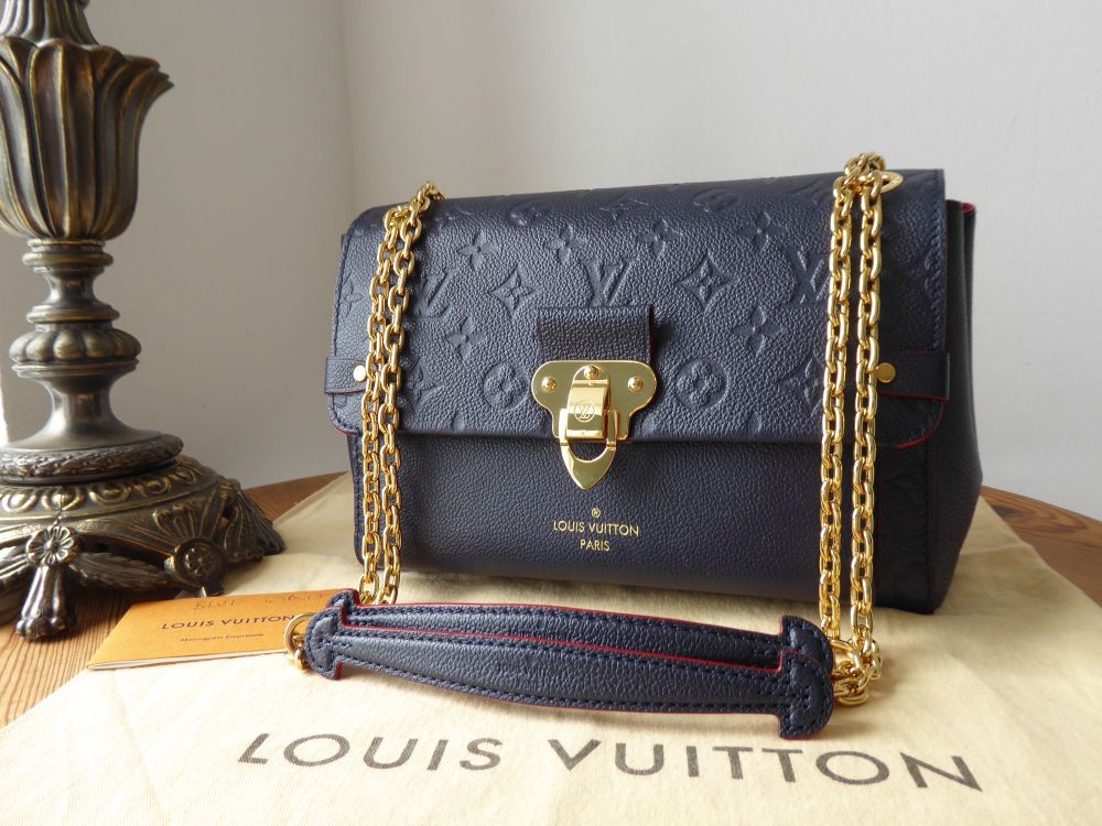 Louis Vuitton Marine Rouge Monogram Empreinte Leather Vavin PM For