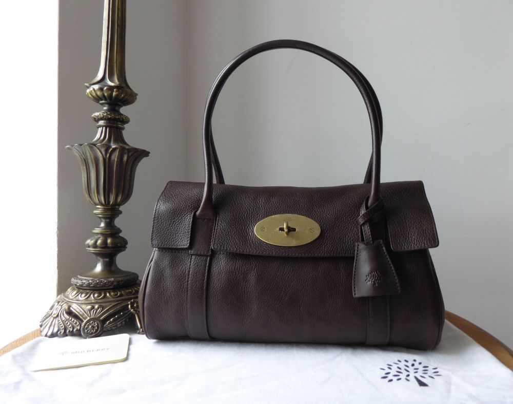 Mulberry East West Bayswater in Chocolate Natural Vegetable Tanned Leather - SOLD