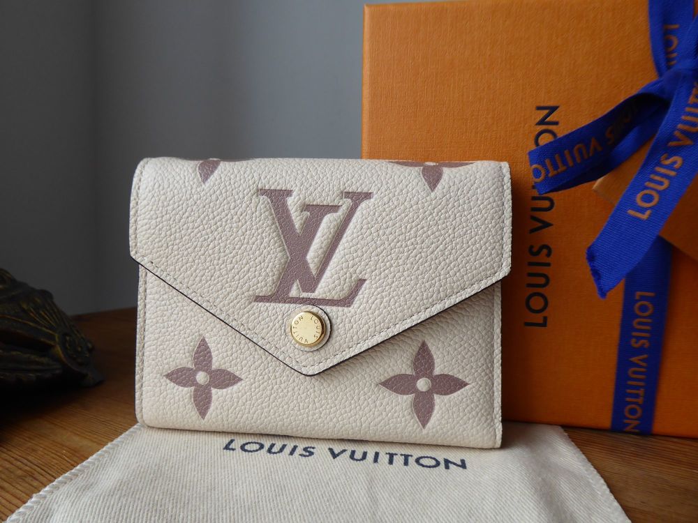 Louis Vuitton Victorine Wallet in Bicolour Cream Bois De Rose Monogram ...