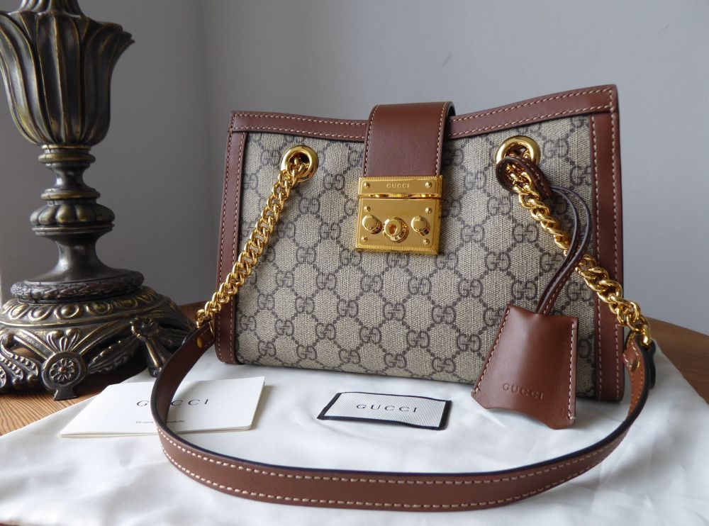 Gucci Padlock Smaller Sized Shoulder Bag in GG Supreme 
