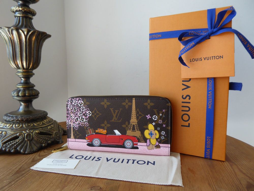 Louis Vuitton Limited Edition Continental Zippy Purse Wallet Xmas Christmas 2019 Paris Vivienne Animation - SOLD