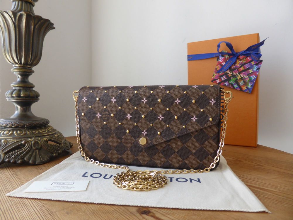 Louis Vuitton Special Edition Pochette Felicie in Damier Ebene Studs - SOLD