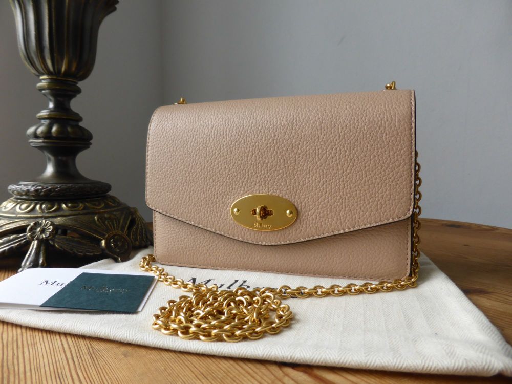 Mulberry Small Darley Shoulder Clutch in Rosewater Small Classic Grain - SOLD