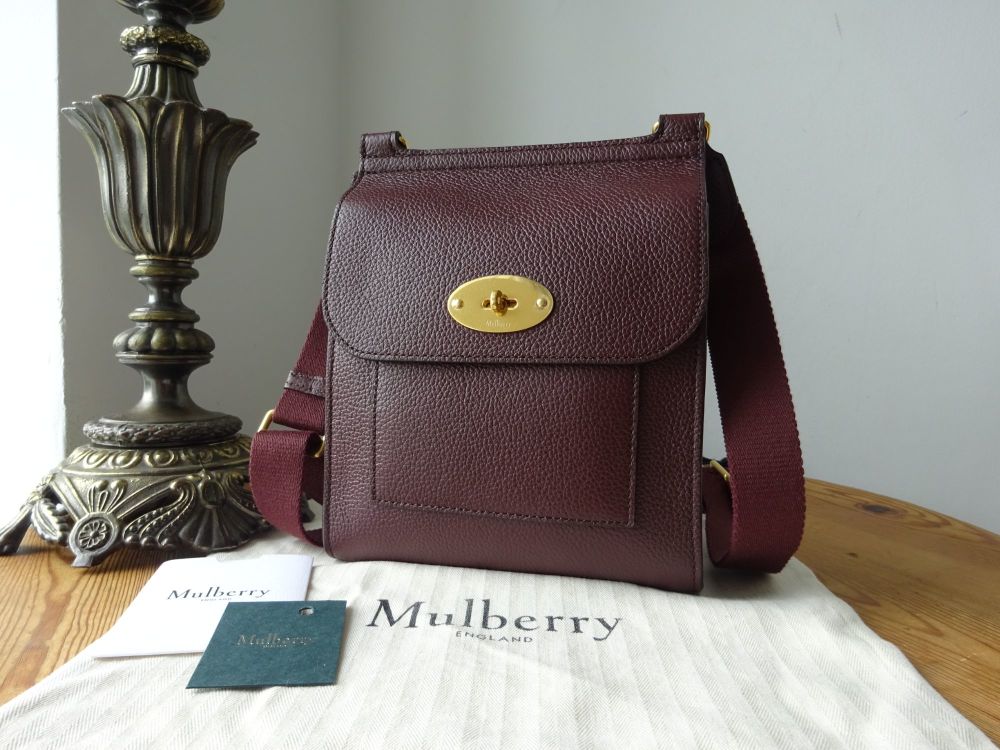 Mulberry Small Antony in Oxblood Small Classic Grain - SOLD