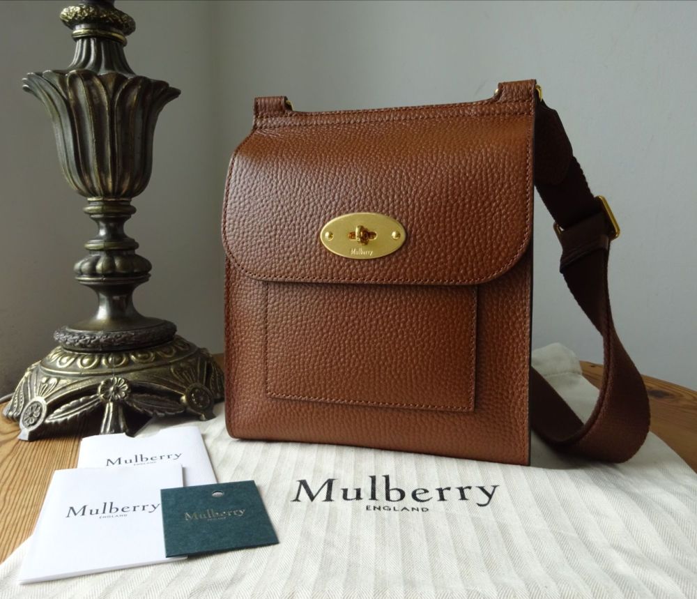 Mulberry Small Antony in Oak Grained Vegetable Tanned Leather - New