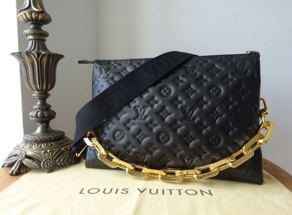 Louis Vuitton CoussinPM black monogram lambskin