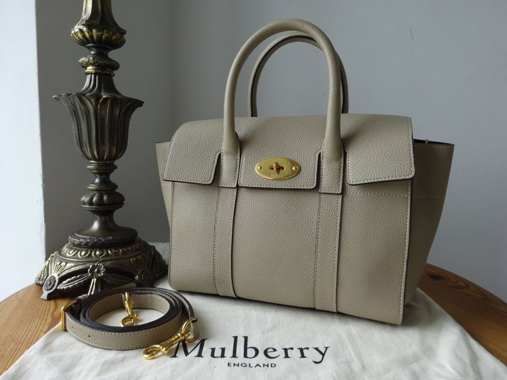 Mulberry Small Coca Bayswater Satchel in Dune Small Classic Grain -