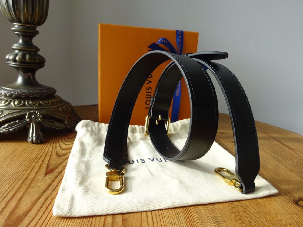 Louis Vuitton Bandouliere  Bi Part Adjustable Shoulder Strap in Black Calfskin - SOLD