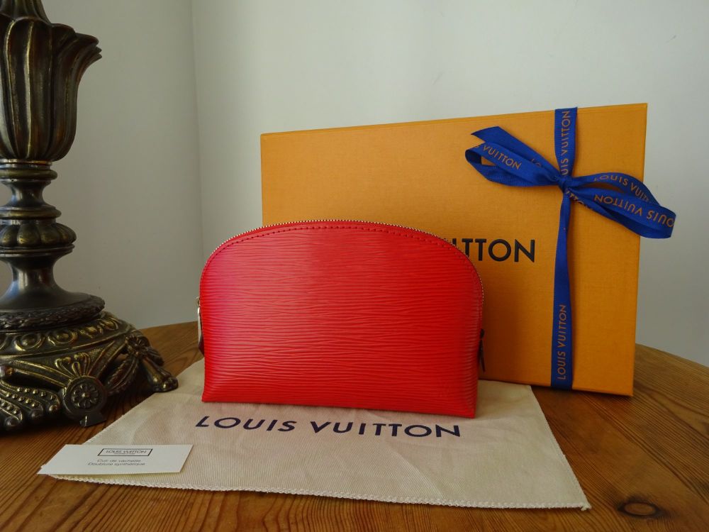 Louis Vuitton Cosmetic Zip Pouch in Coquelicot Epi - New