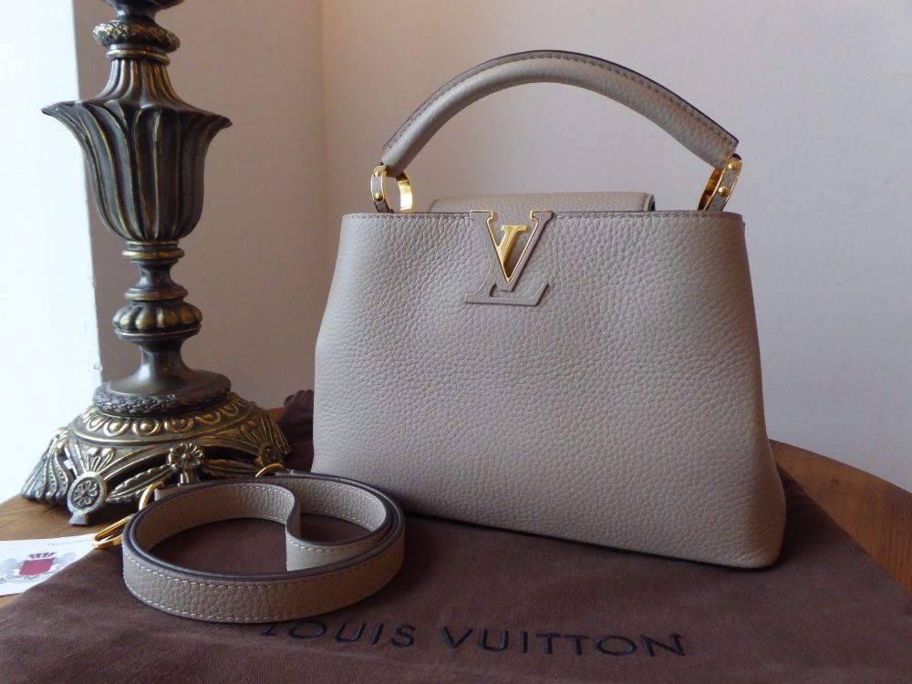 Louis Vuitton Capucines BB in Galet Taurillon