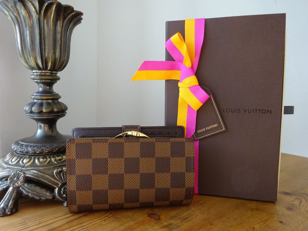 Louis Vuitton Viennois French Wallet Purse in Damier Ebene - SOLD
