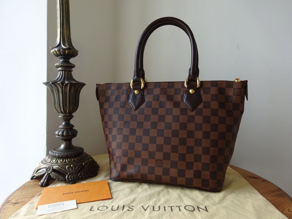 Louis Vuitton Saleya Damier Ebene Mm Brown