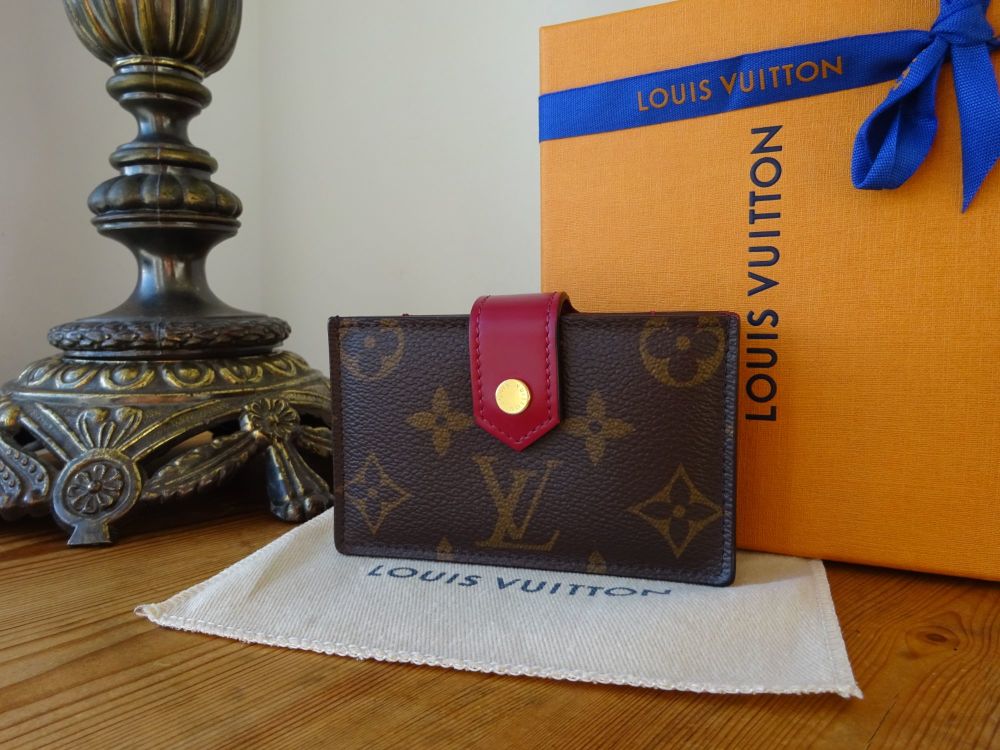 Louis Vuitton Multicartes Holder Compact Wallet in Monogram Fuchsia