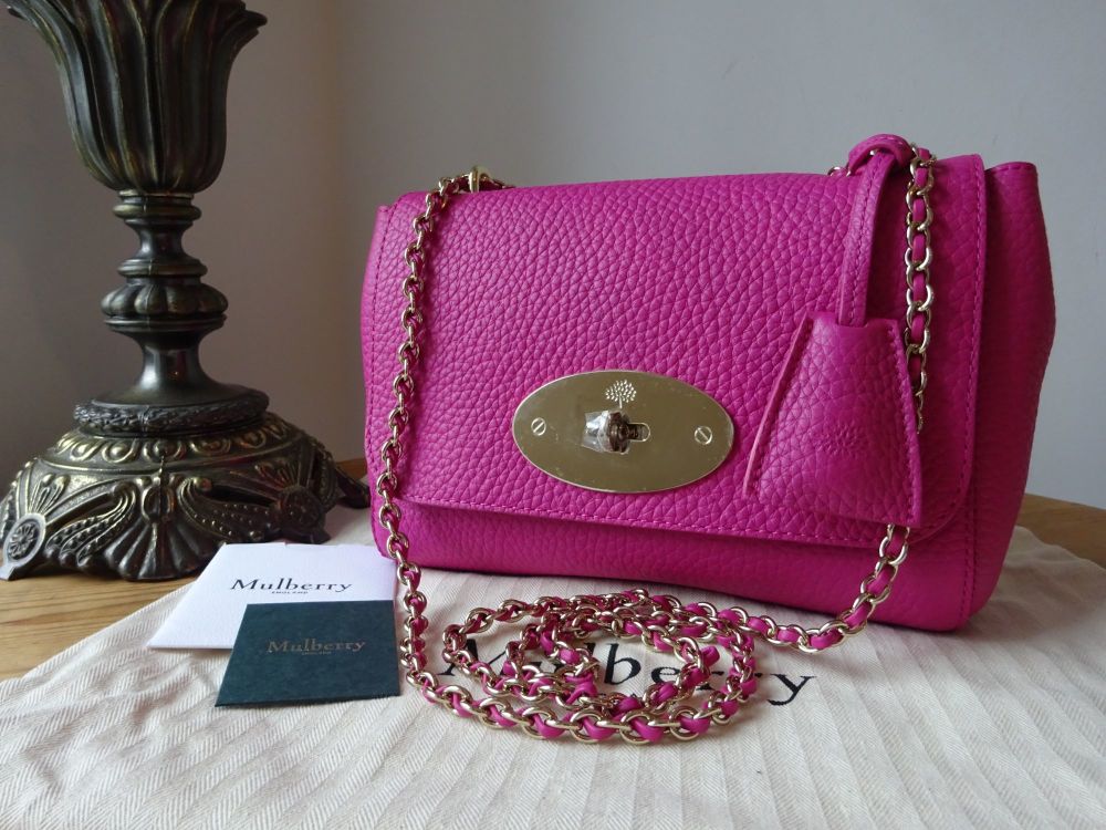 Mulberry Regular Lily in Mulberry Pink Heavy Grain Leather - New*