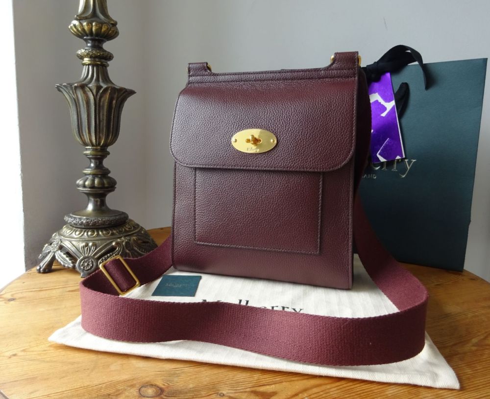 Mulberry Antony Regular in Oxblood Small Classic Grain - SOLD
