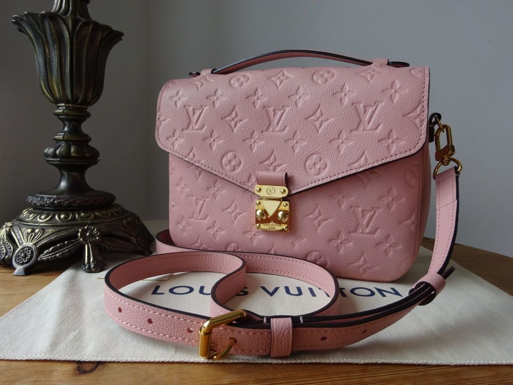 Louis Vuitton Pink Monogram Empreinte Pochette Metis