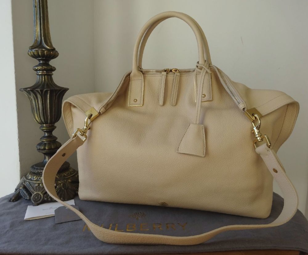 Mulberry Large Alice Zipped Tote in Buttercream Small Classic Grain - SOLD