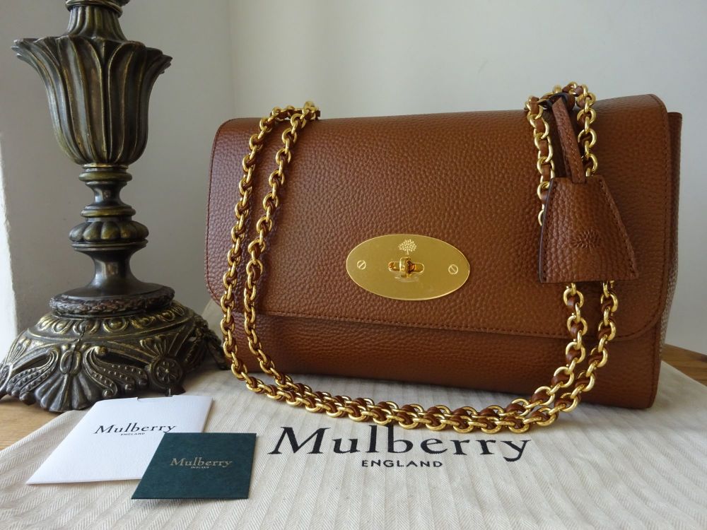 Mulberry Medium Lily in Oak Grain Vegetable Tanned Leather - New
