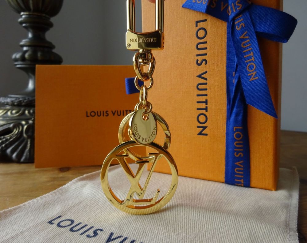lv gold keychain