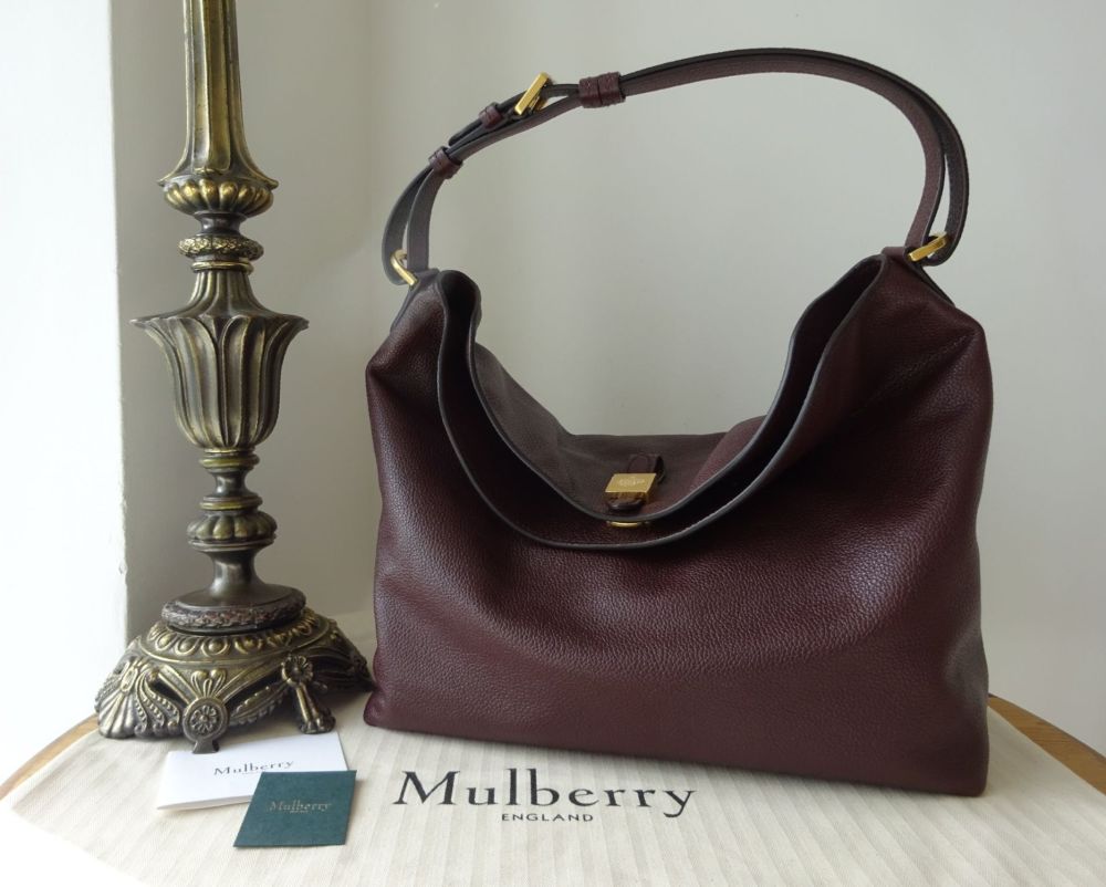 Mulberry Tessie Hobo in Oxblood Classic Grain - SOLD