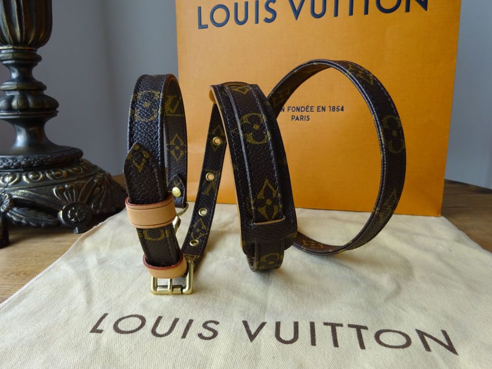 Louis Vuitton Black Vernis 16mm Adjustable Shoulder Strap