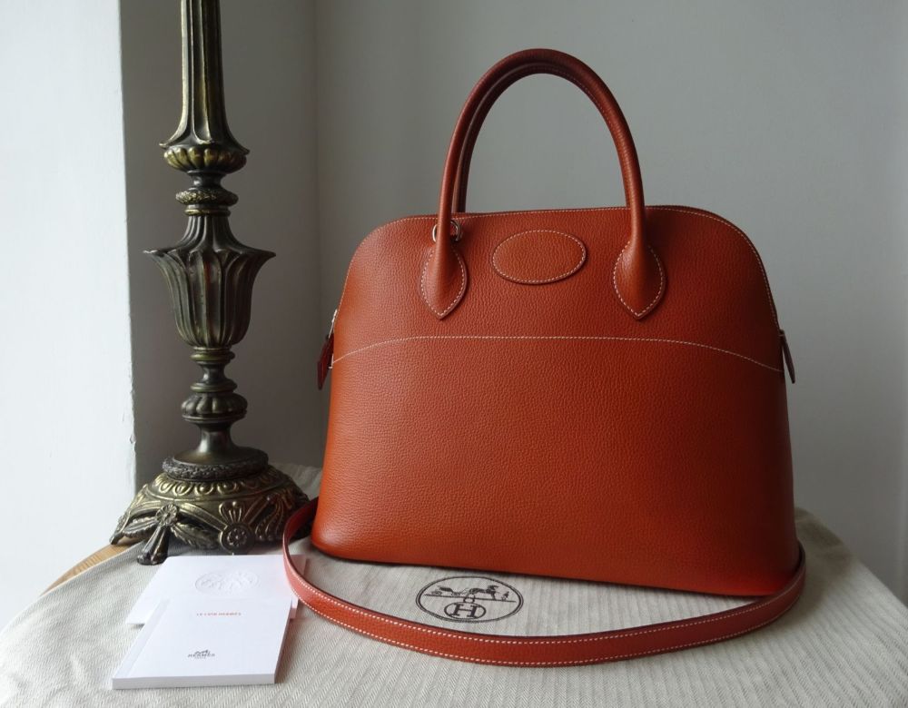 Hermes Bolide 35 Ardennes Natural Handbag Ladies