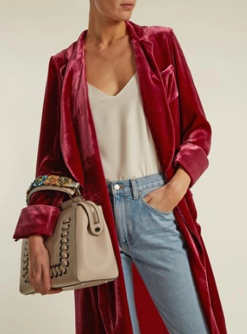 Fendi Flowerland Strap You Mini Top Handle Metallic Floral Appliqu&eacute; - As New