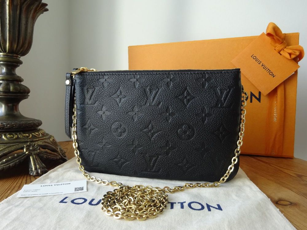 Louis Vuitton Monogram Empreinte Double Zip Pochette Handbag