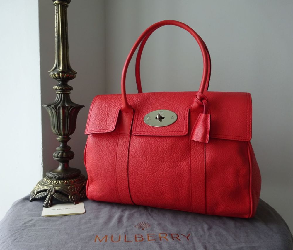 Mulberry Bayswater in Coral Soft Grain Leather