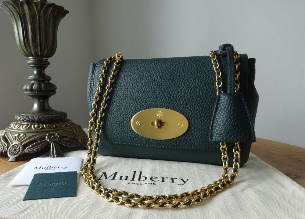 Mulberry Regular Lily in Mulberry Green Heavy Grain Leather