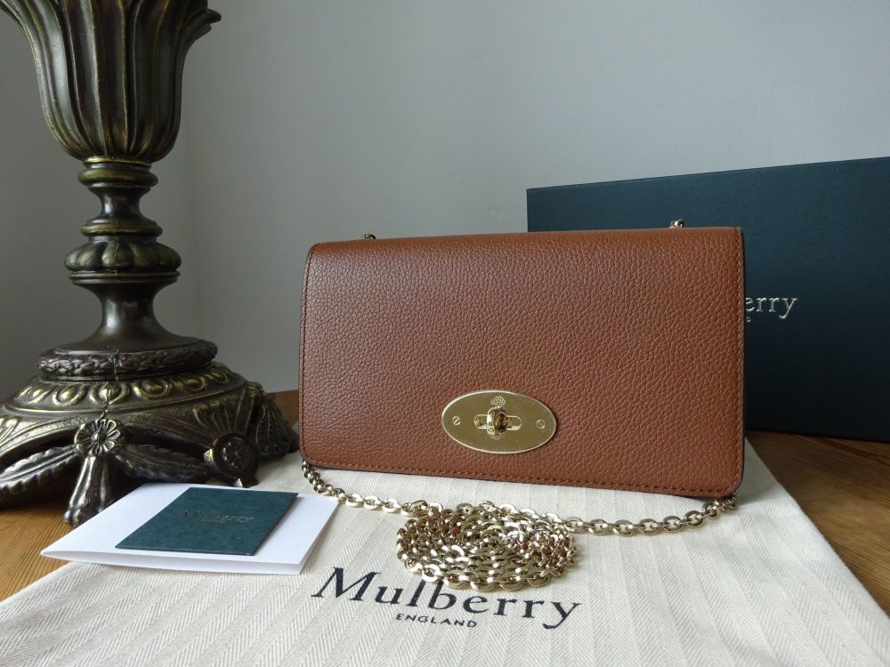 Mulberry Classic Bayswater Shoulder Clutch Wallet  in Oak Classic Grain - SOLD