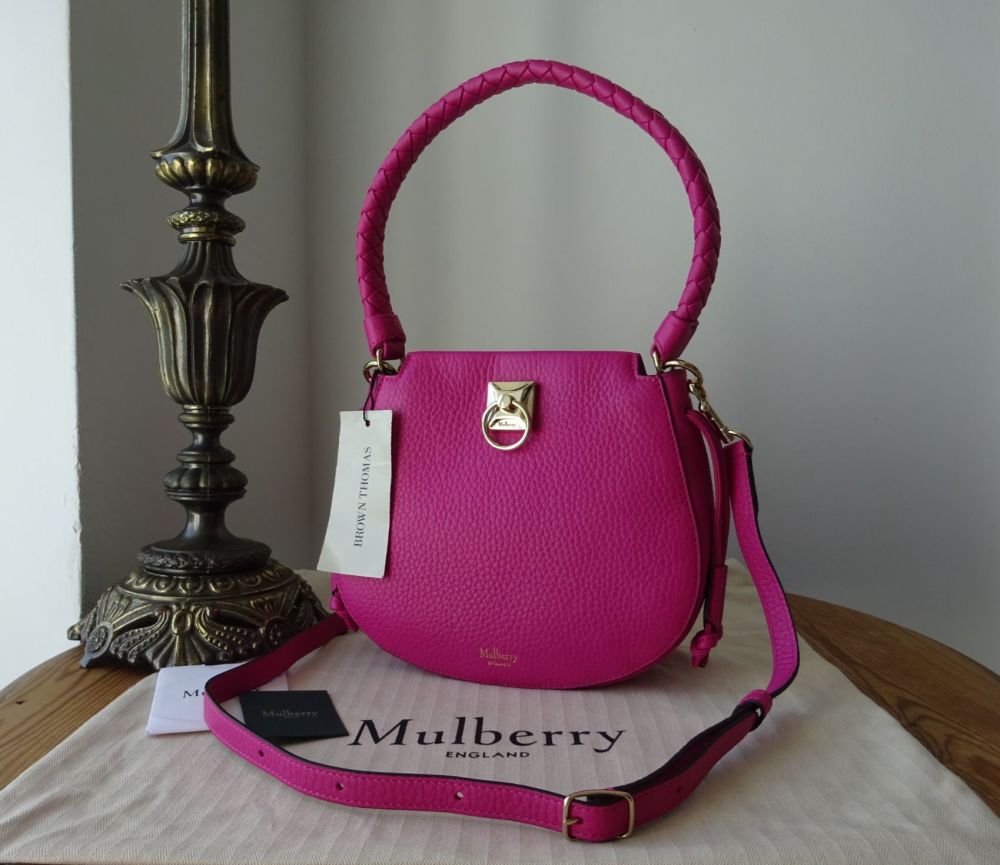 Mulberry Handbag Small Pink Canvas and Leather Tree Logo Adjustable  Crossbody | eBay