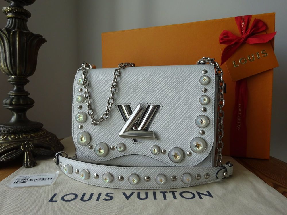 Louis Vuitton TWIST MM  Bags, Louis vuitton, White bag