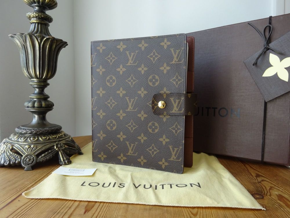Louis Vuitton Large Ring Agenda Cover GM in Monogram with Weekly Agenda Ref