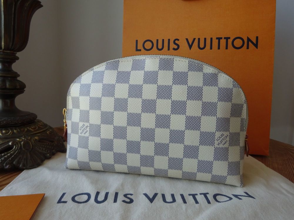 Louis Vuitton Cosmetic Pouch GM in Damier Azur - SOLD