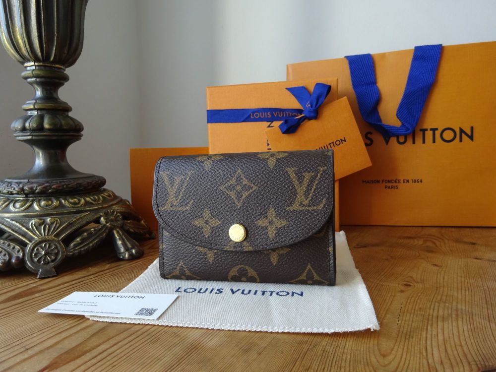 Louis Vuitton Rosalie Coin Card Wallet Purse in Monogram Fuchsia