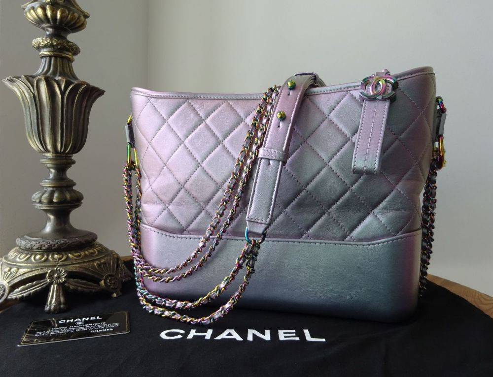 Chanel Gabrielle Hobo Shoulder Bag in Iridescent Purple with