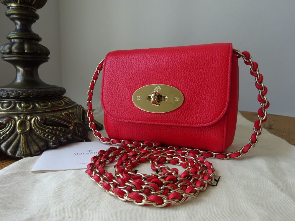Mulberry Mini Lily in Hibiscus in Small Classic Grain Leather - SOLD