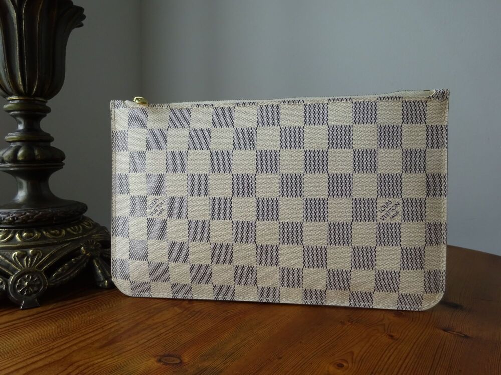 Louis Vuitton Neverfull MM In Damier Azur With Beige Lining SOLD