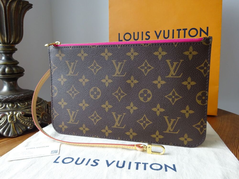 Louis Vuitton Neverfull Zip Pouch Wristlet in Monogram Pivoine