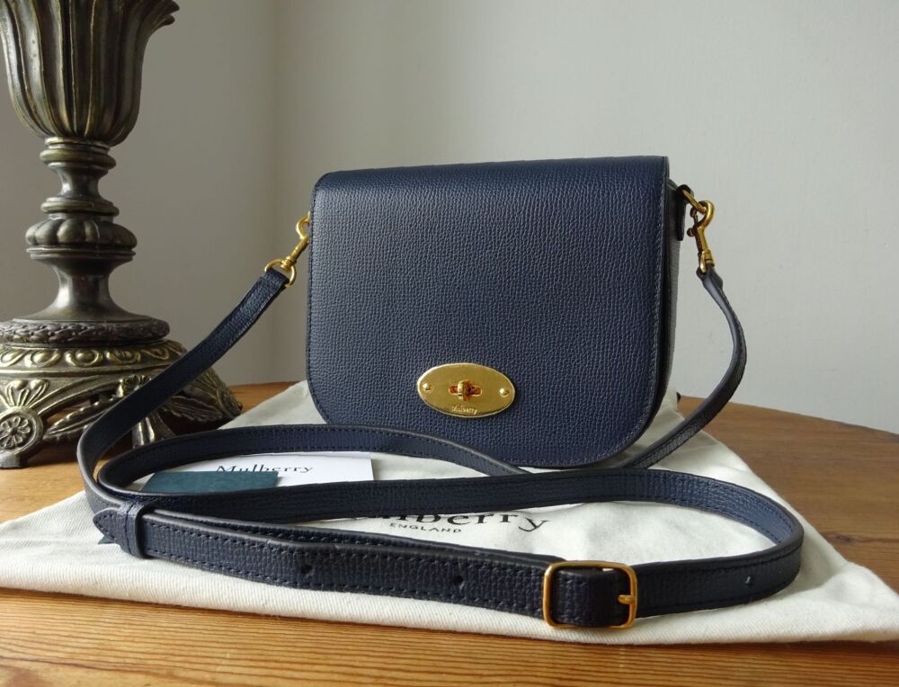 Mulberry Darley Small Satchel in Bright Navy Cross Grain - SOLD