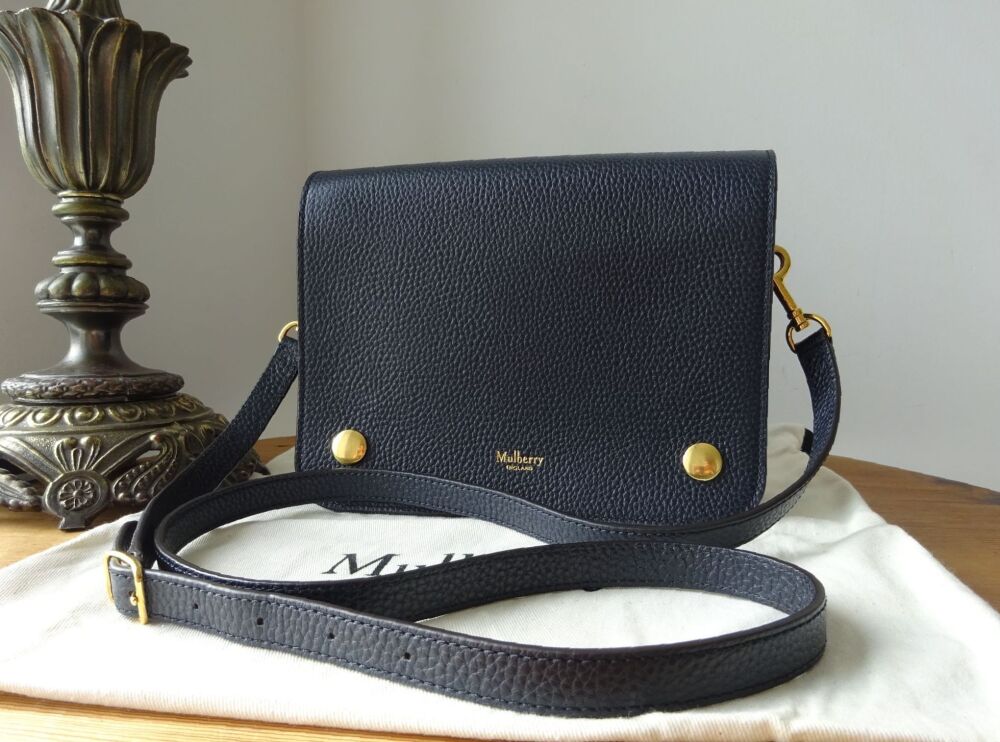 Mulberry Clifton in Midnight Blue Grain Vegetable Tanned Leather & Suede