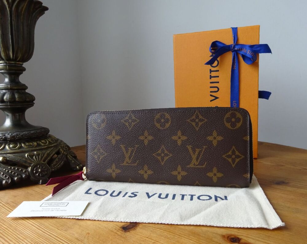 Louis Vuitton Clemence Continental Purse Wallet in Monogram - As New