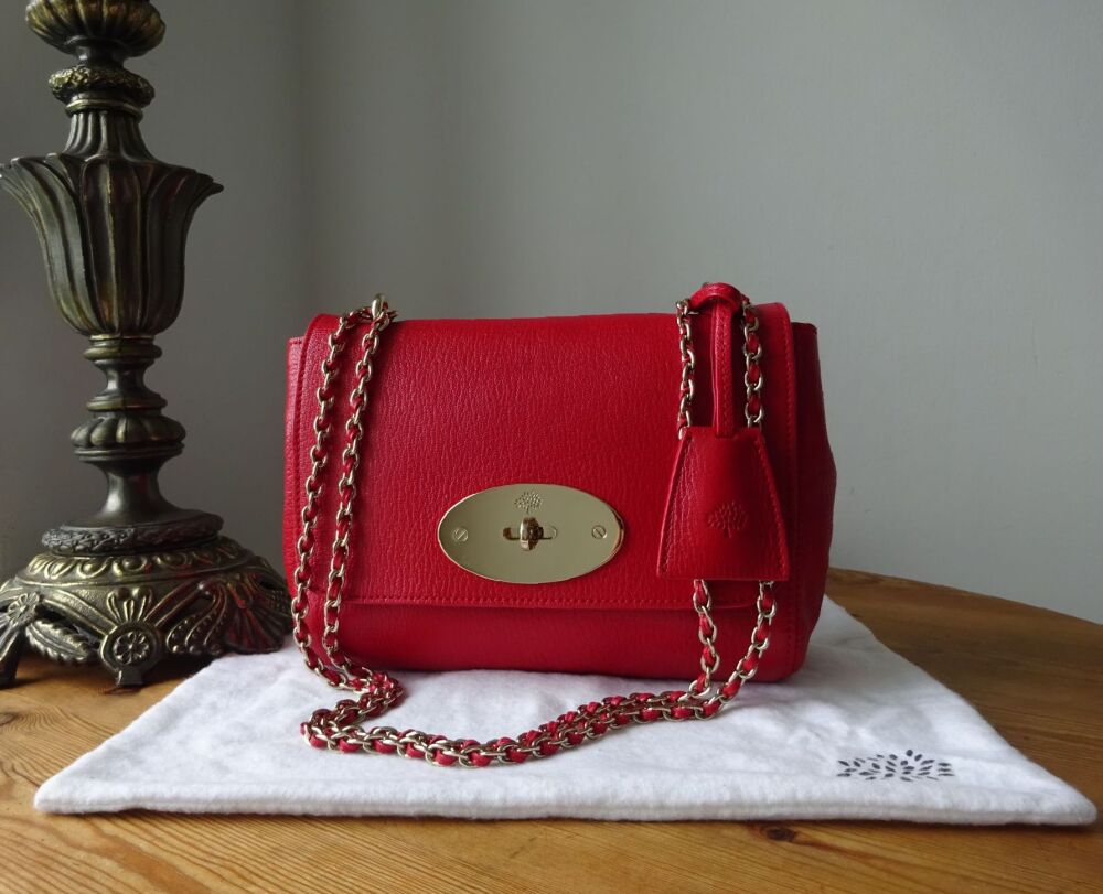 Mulberry Classic Regular Lily in Bright Red Shiny Goat Leather - SOLD
