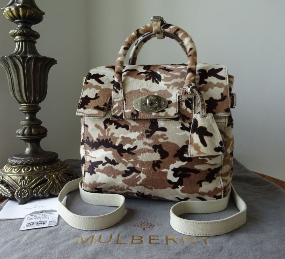 Mulberry Cara Delevingne Mini Backpack in Camouflage Haircalf