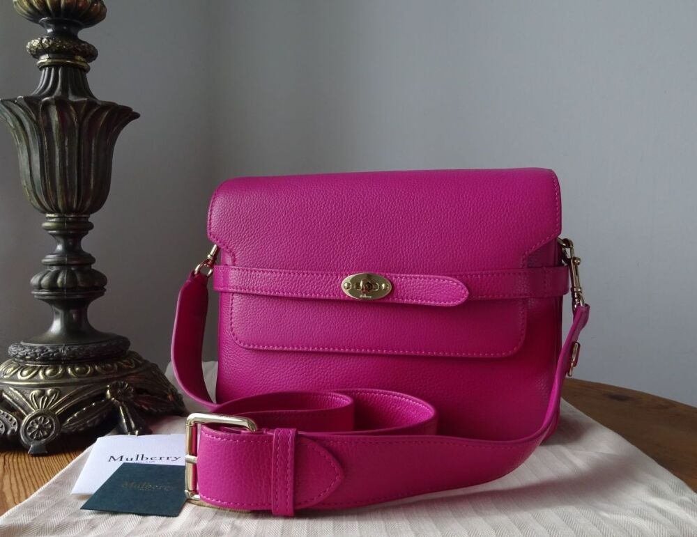 Mulberry Belted Bayswater Satchel in Mulberry Pink Small Classic Grain ...