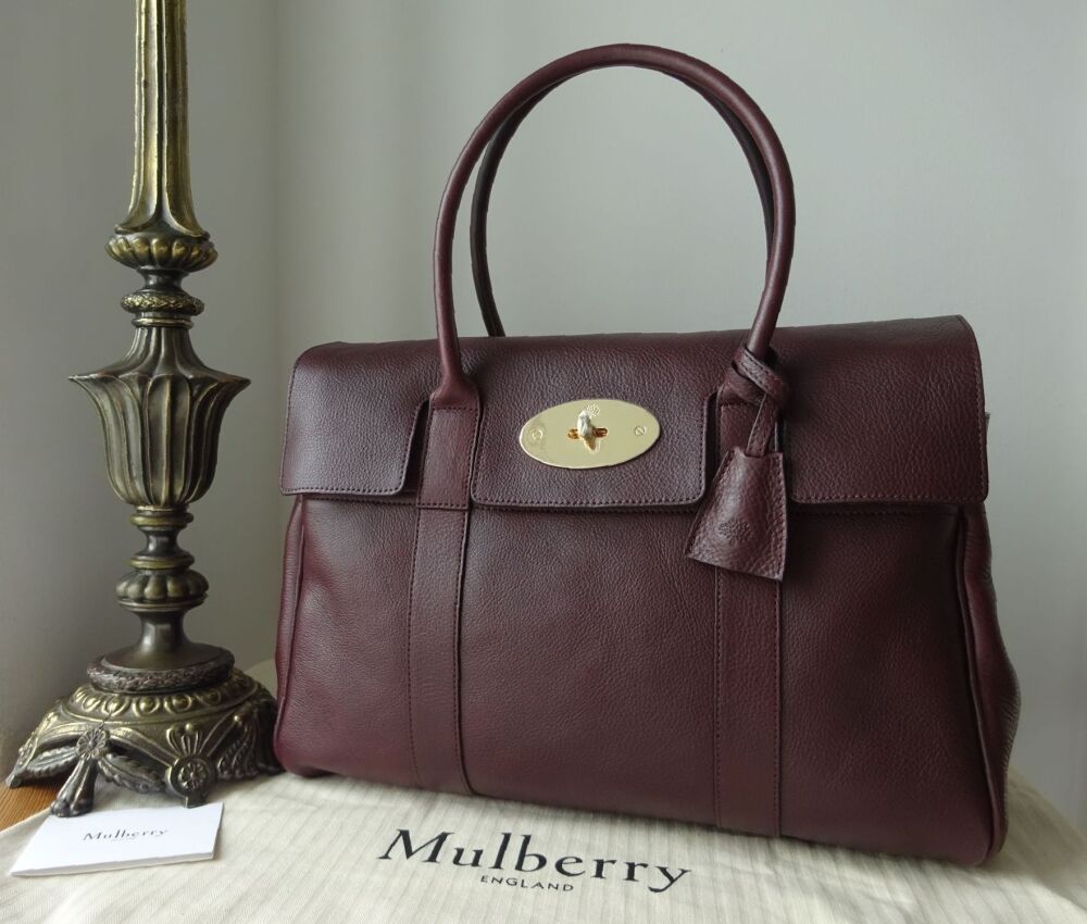 Mulberry Classic Heritage Bayswater in Oxblood Natural Coloured Vegetable Tanned Leather - SOLD